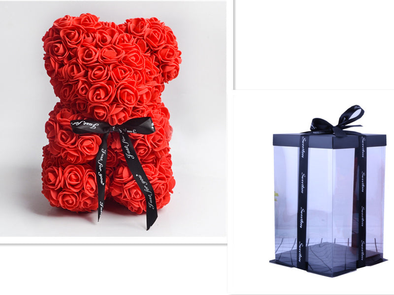 Rosenbär mit Geschenkbox